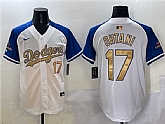 Men's Los Angeles Dodgers #17 Shohei Ohtani White Royal Gold 2024 World Series Champions Vapor Limited Stitched Jersey,baseball caps,new era cap wholesale,wholesale hats